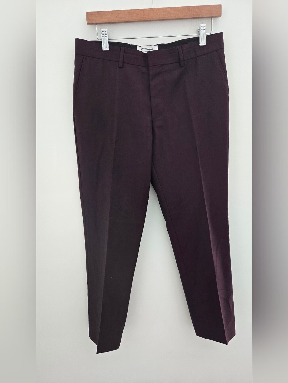 The Kooples Show Men's Burgundy Wool Mohair Suit Pants EU46/US36